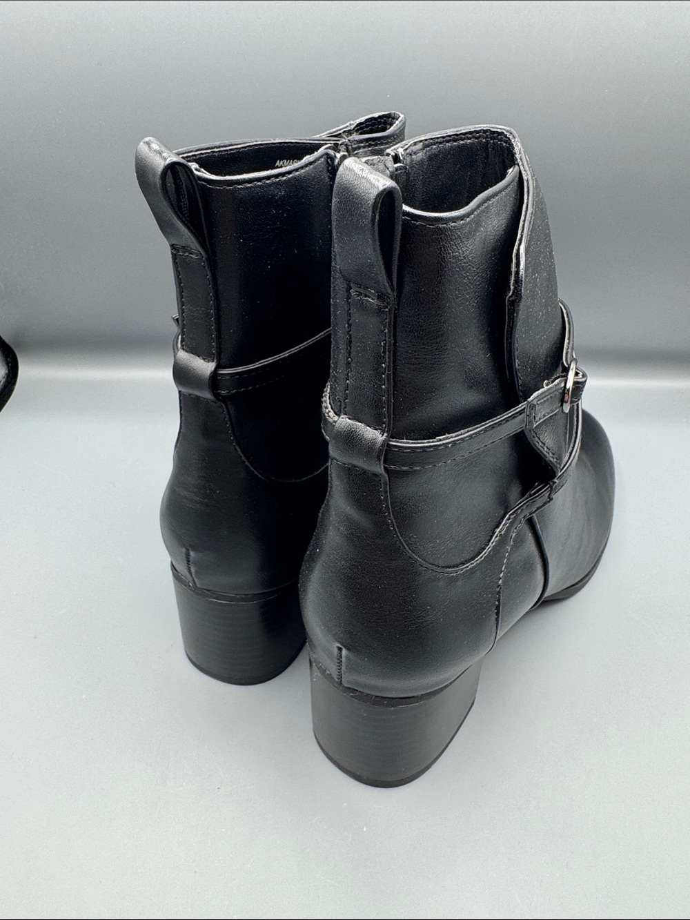 Anne Klein Women's Moore Buckle Strappy Almond Toe Booties - Picture 4 of 5
